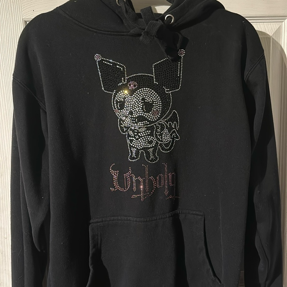 Kuromi rhinestone hoodie